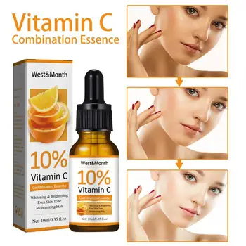 1/3 db C-vitamin szérum arcfehérítéshez Arcszérum Hialuronsav sötét folteltávolító Koreai bőrápolási termékek Bőrápolás
