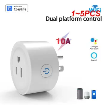 1 ~ 5DBS Tuya Smart Socket wifi UK Plug megvalósítja az egész ház intelligenciáját a Hub átjáró vezérlésével Kezdőlap Alexa