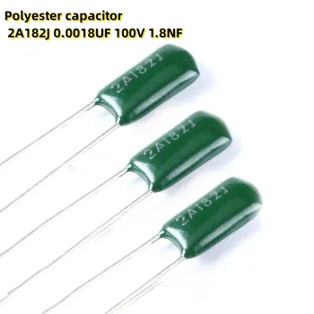 100PCS poliészter kondenzátor 2A182J 0.0018UF 100V 1.8NF