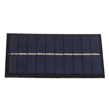 150Ma 0.75W 5V napelem modul polikristályos DIY napelem töltő 3.7V akkumulátorhoz oktatási játék 100x60mm epoxi