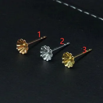 18k arany fülbevaló szegecs kiegészítők Au750 G18k fehér/rózsaarany/sárga egy pár DIY fülbevalóhoz vissza