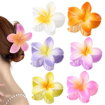 1Pc Divat - nők Beach Nyaralás Bohémia Tojásvirág Hajcsatok Virág Nagy hajkarom Hajtű Női Lány kiegészítők