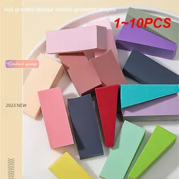 1~10PCS Körömszivacs háromszög alakú blokk színátmenet eszköz Körömművészeti bélyegző eszközök Manikűr szivacs Nail Art kiegészítő háromszög blokk