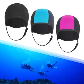 2,5 mm-es megvastagodott neoprén fülsapkák Kalapok fürdőruha - ideális téli úszásvédelem