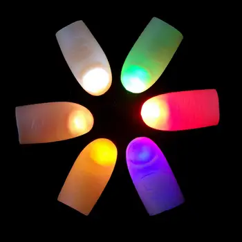 2 darab LED ujjlámpák hüvelykujjhegyek Fény a parti karácsonyi előadásokhoz