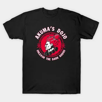 2021 Férfi/Női Nyár Black Street Fashion Hip Hop Demon Dojo póló Pamut pólók Rövid ujjú felsők