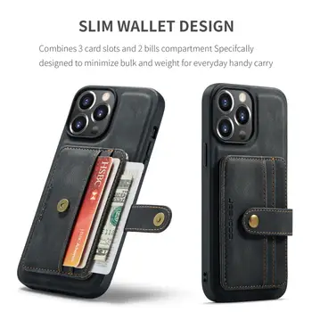 2023 Vékony pénztárca funkcionális tok IPhone 15 14 13 12 11 Promax Pro mini Plus X XS XR 7 SE2020 360°-os erőteljes védelmi telefon