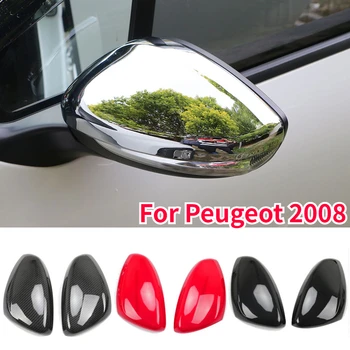 2Db ABS króm autó oldalsó visszapillantó tükörvédő burkolat matrica betét Peugeot 2008 2016 - 2022 Tartozékok