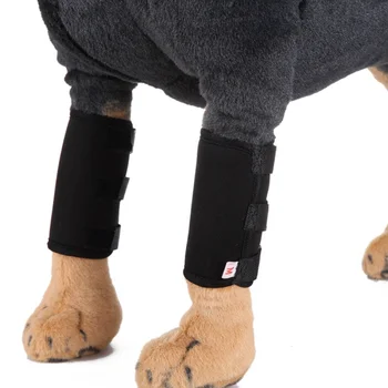 2db/lot Kisállat térdvédők Kutyatartó merevítő lábcsuklóhoz Ízületi pakolás Lélegző sérülés Láb helyreállítása Kutyavédő támogató hüvely