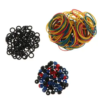300 darab színes tömítőgyűrűk, mellbimbók o gyűrű és gumiszalag készlet