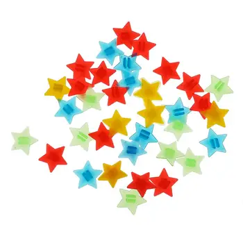 36Pcs műanyag színes kerékpár kerékpár kerék küllős csillagok gyöngyök dekoráció