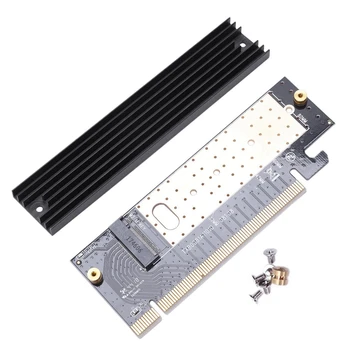 4X M.2 Nvme SSD adapter M2 - PCIE 3.0 X16 vezérlőkártya M Key interfész támogatás PCI Express 3.0 x4 2230-2280 méret