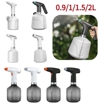 900ml PET spray palack USB újratölthető háztartási öntözőpalack 1200mAh akkumulátor 360 fokos forgó fúvóka kerti parkhoz