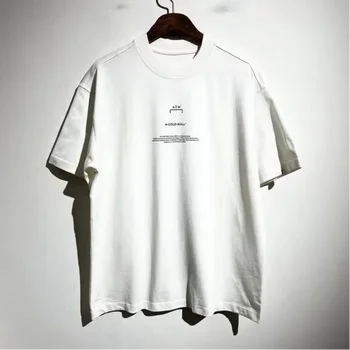 ACW Pure Cotton férfi pólók Japán nyári klasszikus betűnyomtatás alkalmi pólók laza női rövid ujjú kerek nyakú felsők