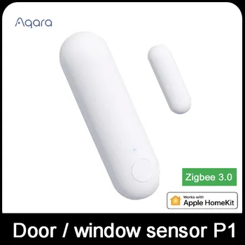 Aqara Ajtó és ablak érzékelő P1 Smart Home vezeték nélküli ZigBee 3.0 Távoli kontró Betörő intelligens összekapcsolás Munka Homekittel