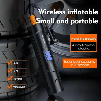  autó légszivattyú hordozható mini önjáró elektromos gumiabroncs szivattyú légszivattyú kézi vezeték nélküli digitális kijelző töltőszivattyú kerékpárhoz