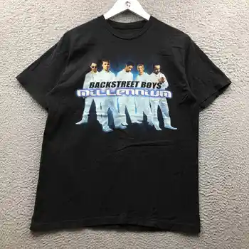 Backstreet Boys Millennium póló férfi L rövid ujjú grafika Legénység nyak fekete hosszú ujjú