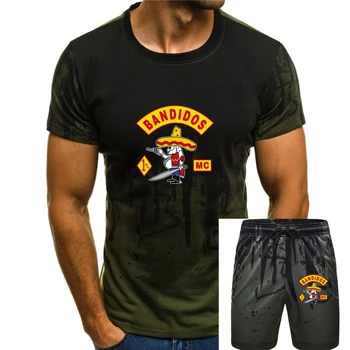 Bandidos Mc Support világszerte Sylb One Percenter Biker 1% Rough Black P Shirt 011272
