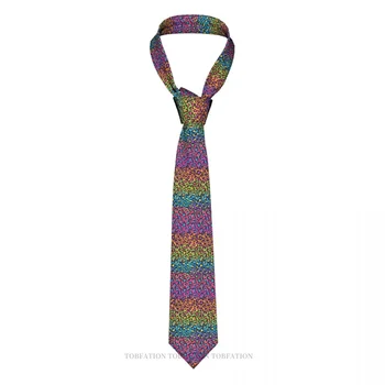 Bright Rainbow Pattern Nyakkendők Gay Pride LGBT Love Casual Unisex nyakkendő ing dekoráció keskeny csíkos vékony cravat