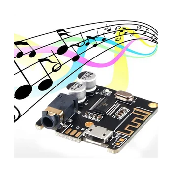 BT5.0 Audio Receiver + AUX audio kábel készlet MP3 Bluetooth dekóder veszteségmentes autó hangszóró Audio erősítő kártya modul
