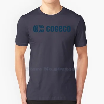 Cogeco logó Kiváló minőségű pólók Divat póló Új 100% pamut póló
