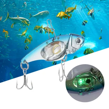 csepp víz alatti szemforma, amely vonzza a halakat éjszakai horgászathoz Használjon könnyű horgászcsalit Többszínű LED vaku Fény Csali Horgászeszközök