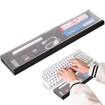  csuklópad billentyűzethez ergonomikus billentyűzettámasz átlátszó tokkal Tartós pihenőpad puha billentyűzetpárna otthoni PC laptophoz