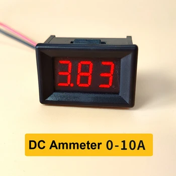 DC 0~ 10A 0.56 LED digitális kijelző ampermérő nagy pontosságú digitális ampermérő detektor kis árammérő Panel erősítő mérő