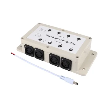 Dc 12-24V 8 csatornás kimenet DMX Dmx512 LED vezérlő Jelerősítő elosztó otthoni berendezésekhez