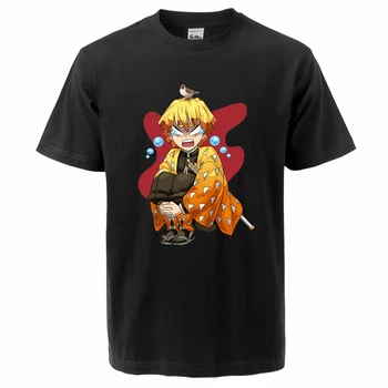 Demon Slayer Tanjirou pólók Japán anime Oversize póló Harajuku mintás pólók férfi rövid ujjú felsők divat pólók