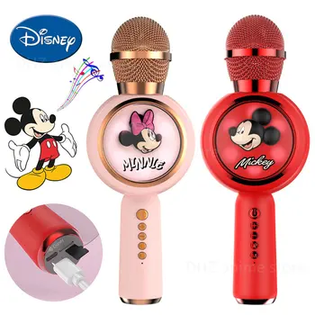 Disney Mickey egér gyermek vezeték nélküli karaoke mikrofon Bluetooth kézi hordozható hangszóró divat rajzfilm otthoni KTV lejátszó