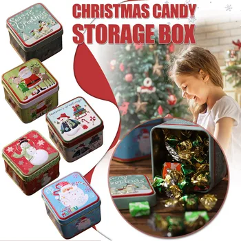 Díszdoboz Candy dobozok tárolása Gyermek Bump Candy Box négyzetek Karácsonyi lakberendezés Íróasztal Kert Gnóm