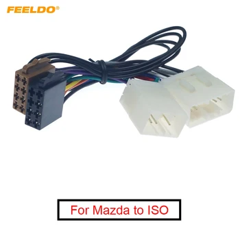 FEELDO 1Pc autórádió átalakító dugó Kábel adapter Mazda - ISO CD rádió kábelezés kábelköteg Eredeti fejegységek kábel #FD6324