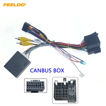 FEELDO Car 16pin Audio kábelköteg Canbus dobozzal nagy fali lebegéshez H6 utángyártott sztereó telepítőhuzal adapter #6602