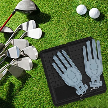 Fekete szürke Golfkesztyű kellékek Tárolótáska Tartós labdajelölők Tárolócsomag golfozáshoz