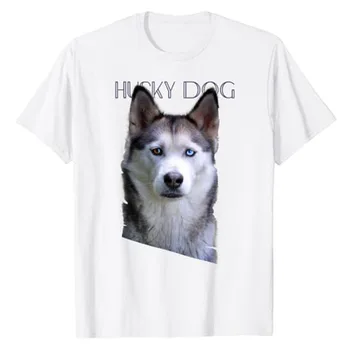 Funny Husky az ember legjobb, hűséges barátja Póló Kutya szerető Grafikus póló felsők Divat Aranyos rövid ujjú blúzok Újszerű ajándékok