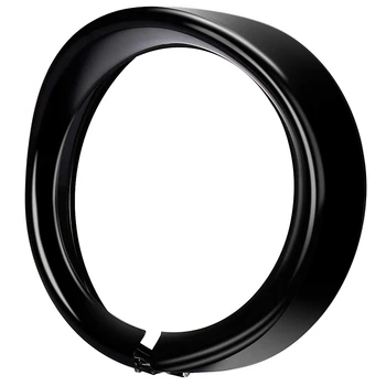  fényszóró díszítő gyűrű 7 hüvelykes fekete sisakrostély típusú motorkerékpár díszítő gyűrű a Softail Street Glide Road King Glide számára