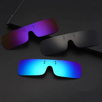 Férfi Női autóvezető Szemüveg UVA elleni UVB polarizált napszemüveg Vezetés éjjellátó lencsecsipesz napszemüvegen Belső kiegészítő