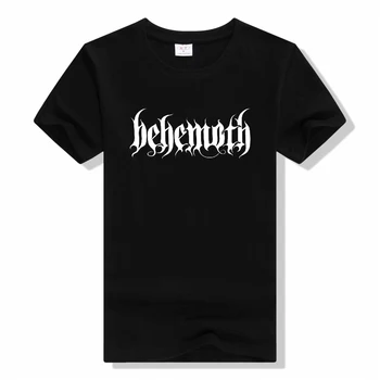 Férfi ruházat Nyári pólók Black Metal Behemoth O nyakú rövid ujjú pólók felsők túlméretezett póló