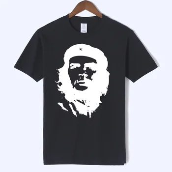 Férfi rövid ujjú Che Guevara Hero mintás póló Kiváló minőségű nyomtatott pólók Hipster minta Cool Men utcai ruházat