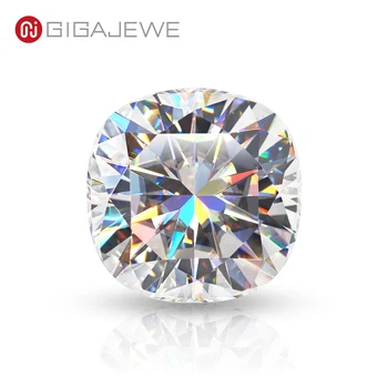 GIGAJEWE kézi vágó párna fehér TOP D VVS1 Moissanite Premium Gems laza gyémánt teszt megfelelt drágakő ékszerkészítéshez
