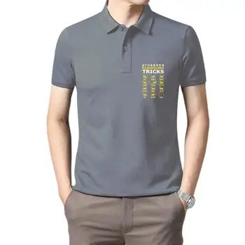 Golf viselet férfiak Makacs Elkhound kutya trükkök Vicces az ember számára Népszerű Camiseta Fashion New Arrival póló férfiaknak