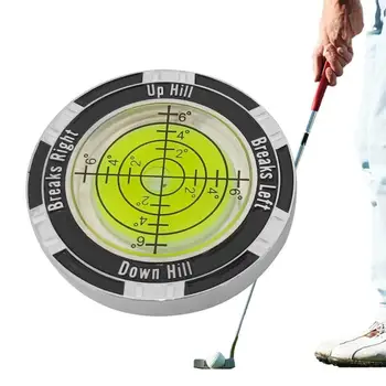 Golf zöld putt labdajelölő kerek buborékszint-olvasó Nagy pontosságú golfozás Elhelyezési segédeszköz Vízszintes skála tartozékok