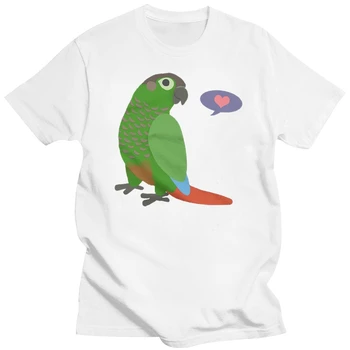Green Cheek Conure póló férfi papagáj szerető, madár ajándék 2019 Új forró akciós rövid ujjú férfi alap felsők híres design sablon