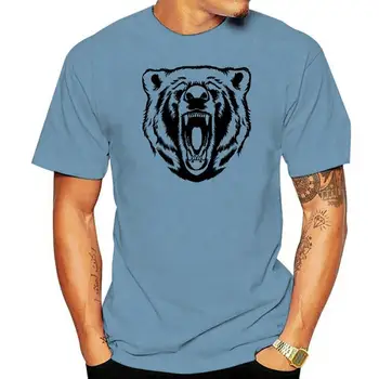 Grizzly Bear póló Wild Hunter Tattoo Panda Wildlife karácsonyi ajándék pólóRajzfilm póló férfi Unisex New Fashion póló