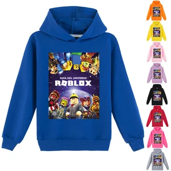 Gyermekruházat ROBLOX Gyermek divatirányzat Személyiségnyomtatás Tavaszi és őszi férfi és női kapucnis pulóverek és pulóverek