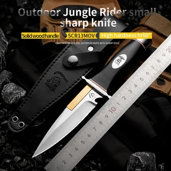 HUANGFU Kiváló minőségű kültéri kés fix penge pusztai túlélő kés férfi ajándék mentőkés túrázó vadászkés