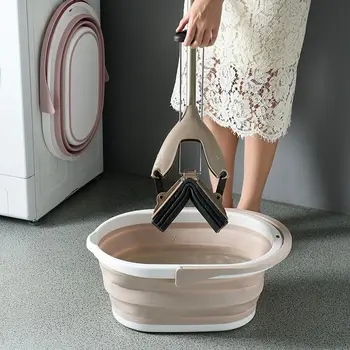 Háztartási téglalap alakú sűrített műanyag láb Spa felmosó víztároló vödör gyerekek összecsukható hordozható zuhanykád kisállat medence medencék