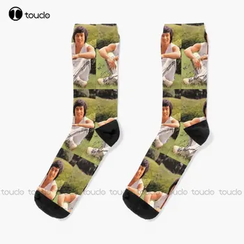 Jackie Chan Zokni Fiú zokni 360° Digitális nyomtatás Személyre szabott egyedi Uniszex Felnőtt Tini Ifjúsági Zokni Egyéni ajándék Streetwear