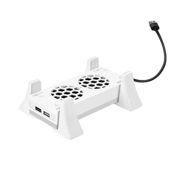 játékkonzol hűtőventilátor állvány alap 3 sebesség állítható LED lámpával USB port sorozattartó játékalkatrészekhez
